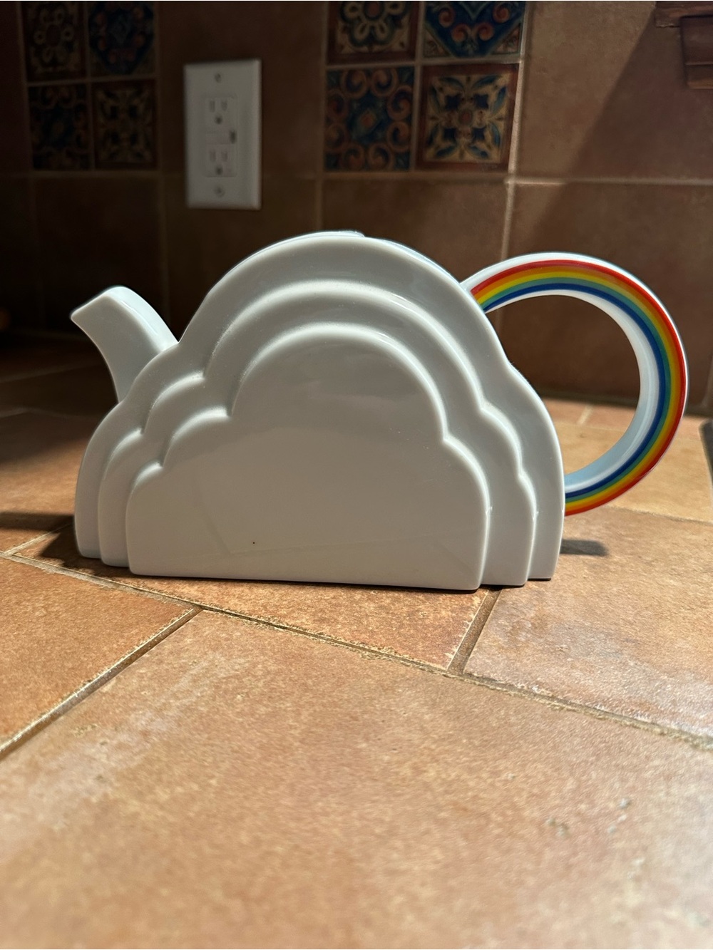 Vandor Imports Vintage Ceramic Rainbow Teapot